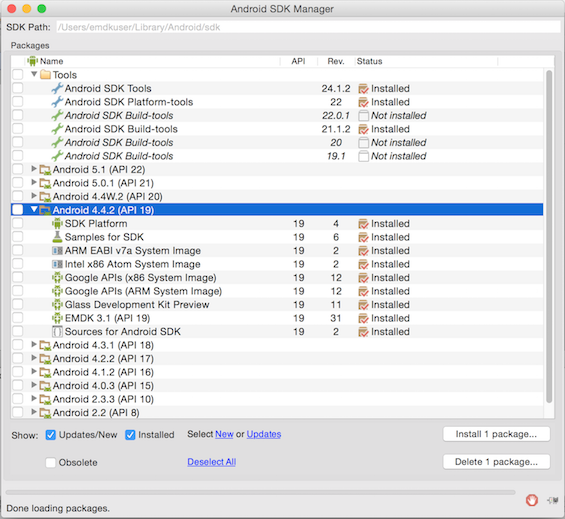 launch emulator in the newer version of android studio on mac